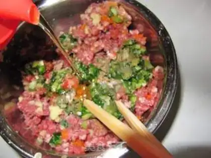 Make Burger beef cake step 9