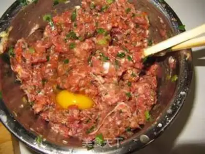 Make Burger beef cake step 10