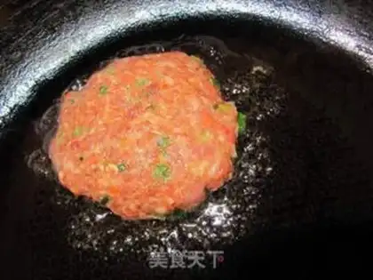 Make Burger beef cake step 14