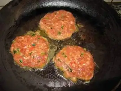 Make Burger beef cake step 15