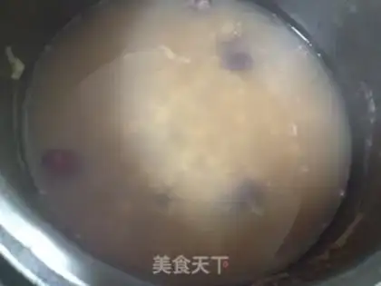 Make Red bean bean rice congee step 4