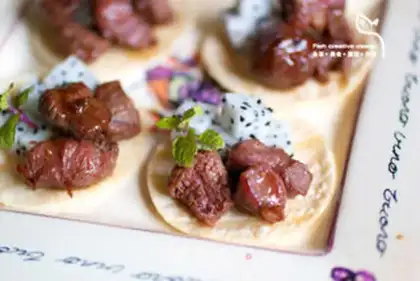 Make Pyramid beef tower step 7