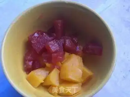 Make The Mango Mountain is full of tofu step 3
