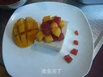 Make The Mango Mountain is full of tofu step 5