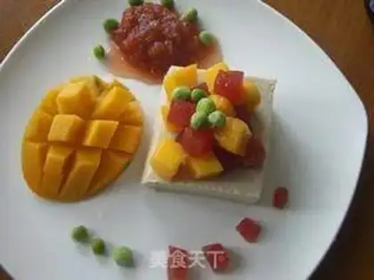 Make The Mango Mountain is full of tofu step 6