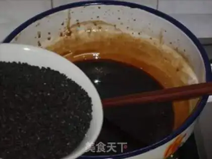 Make Black Sesame walnut gel step 5