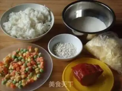 Make Rice pizza step 0