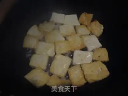 Make Pepper fried tofu step 2