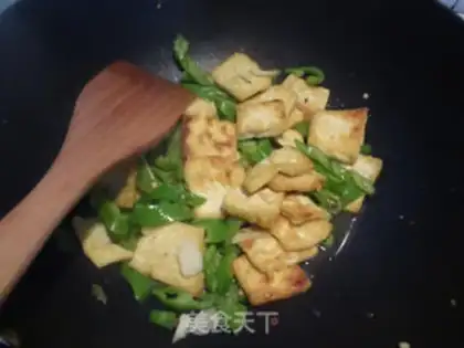 Make Pepper fried tofu step 8