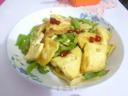 Make Pepper fried tofu step 9