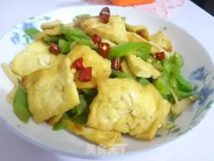 Make Pepper fried tofu step 10