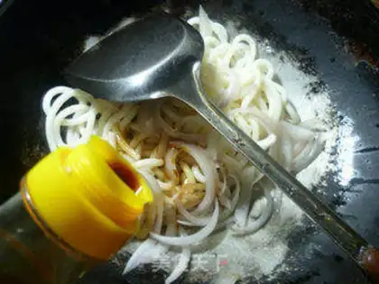 Make ♪ Onion fried urn noodles ♪ step 4