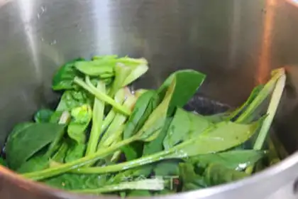 Make Vegetable spinach step 2
