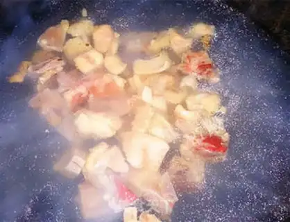 Make Coconut curry chicken step 1