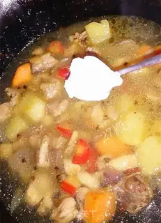 Make Coconut curry chicken step 6