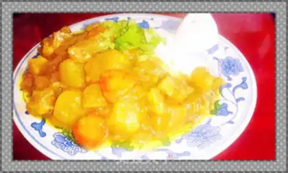 Make Coconut curry chicken step 9