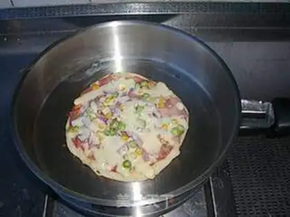 Make Mini bacon pizza step 10