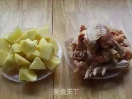 Make Potato-cooked chick step 1