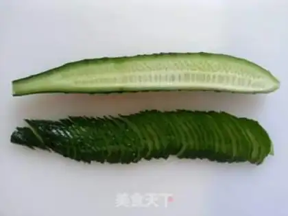 Make cucumber radish and cabbage step 1
