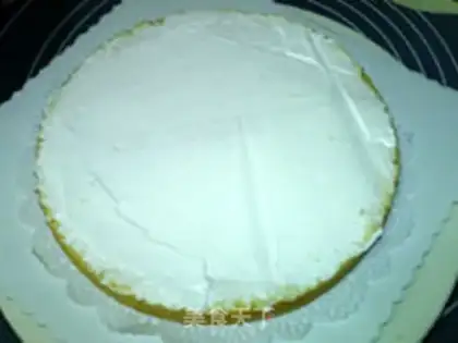 Make Birthday cream cake step 4