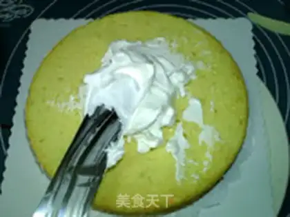 Make Birthday cream cake step 5