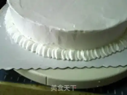 Make Birthday cream cake step 7