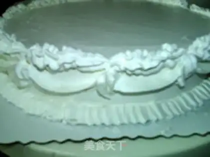 Make Birthday cream cake step 10