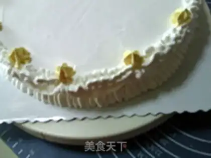 Make Birthday cream cake step 11
