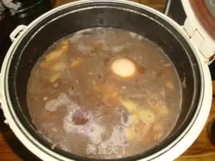 Make Porky-legged ginger egg soup step 3
