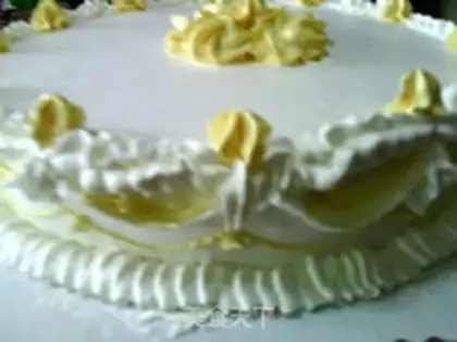 Make Birthday cream cake step 14