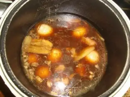 Make Porky-legged ginger egg soup step 4