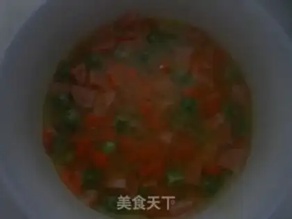 Make Egg rice cake step 2