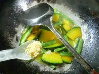 Make Peaches fried Japanese pumpkins step 7