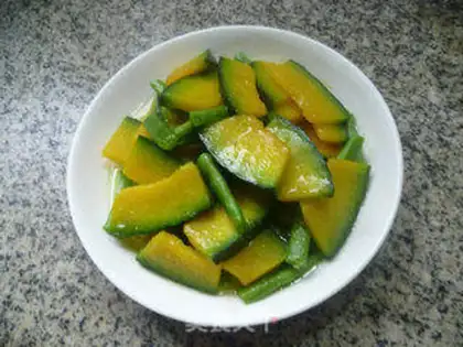 Make Peaches fried Japanese pumpkins step 9
