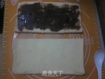 Make Chocolate sauce and bean cake step 16
