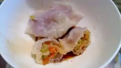 Make Pork celery carrot dumplings step 3