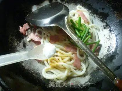 Make Black pepper bacon, noodle step 6