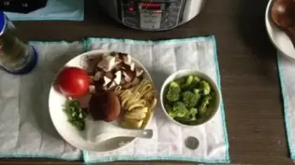 Make Vegetable thin soup step 1