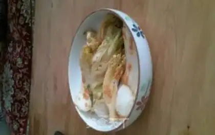 Make Hot cabbage and fried meat step 0