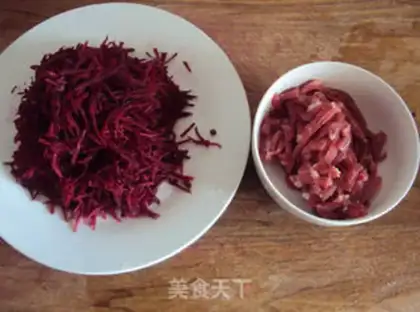 Make The veggie-head fried meat step 3