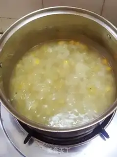 Make Silver-eared corn chicken step 3