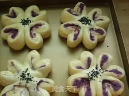 Make Purple bouquet step 8