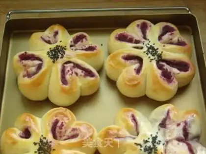 Make Purple bouquet step 9
