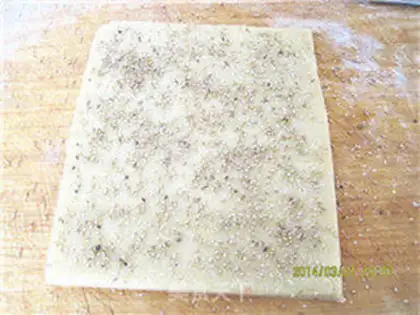 Make Egg sesame stick step 8