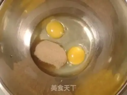 Make Old chicken cake step 1