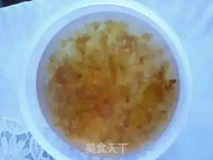 Make Peach and glue step 1