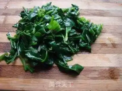 Make Eggflower spinach step 3