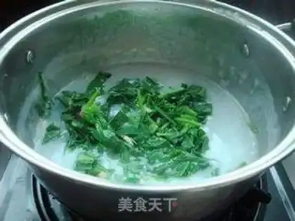 Make Eggflower spinach step 4