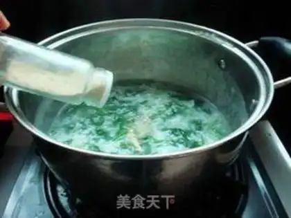 Make Eggflower spinach step 5