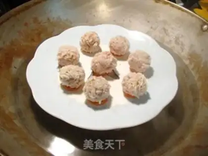 Make Crystal rice meatballs step 7